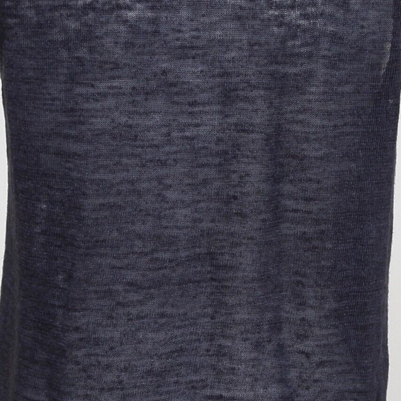 CHLOE Sleeveless Top Shirt Sleeveless Navy Ivory Ruffle Henley XS 2007 - Picture 8 of 9